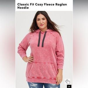 Torrid Classic Fit Cozy Fleece Raglan Hoodie